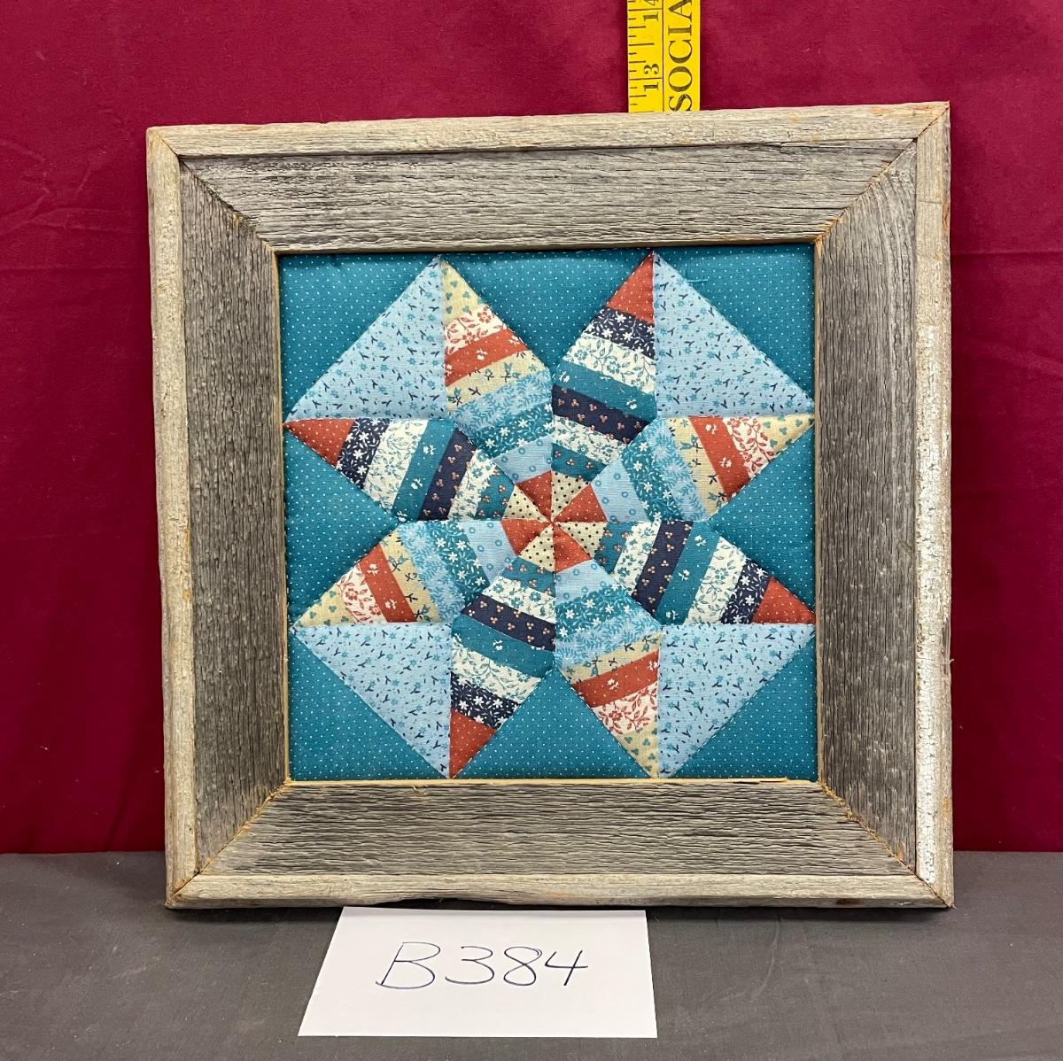 Framed quilt block