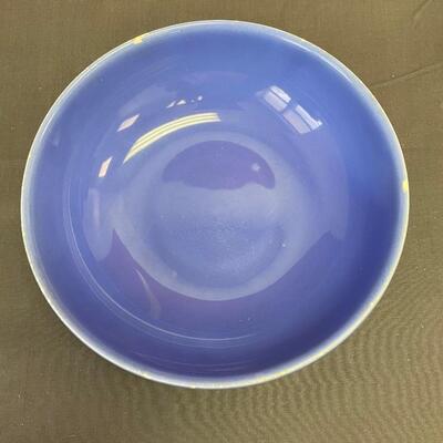 Small Homer Laughlin bowl and unmarked blue bowl