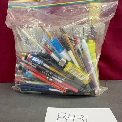 Misc bag of writing utensils