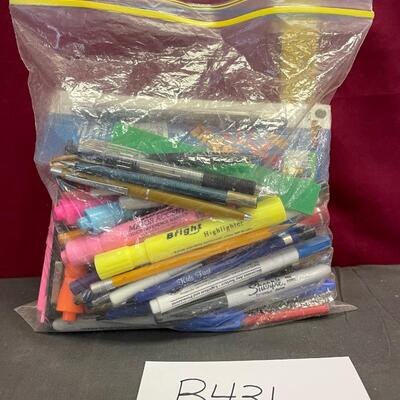 Misc bag of writing utensils