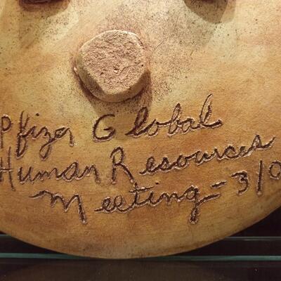 Vintage Mudhead Pottery Plate by Sherwood