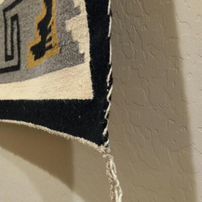 Vintage Navajo Wool Rug Wall Hanging