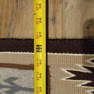 Vintage Navajo Wool Rug Yei Corn Dancers Wall Hanging