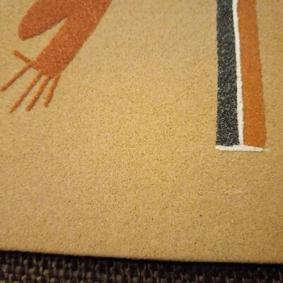 Vintage Navajo Sandpainting Frogs