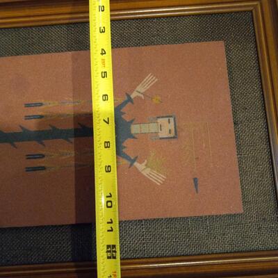 Vintage Navajo Sandpainting Yei Corn Dancer