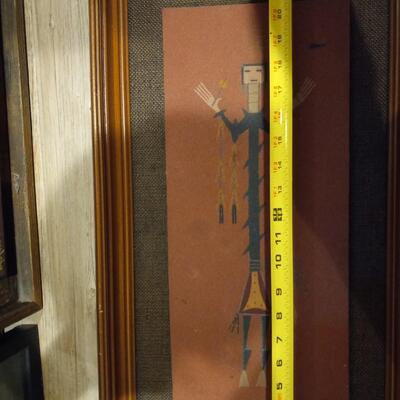 Vintage Navajo Sandpainting Yei Corn Dancer