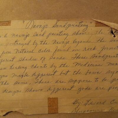 Vintage Navajo Sandpainting Yei Corn Dancer