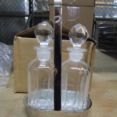 Double Cruet Sets with Caddy- 5 Sets (#107)