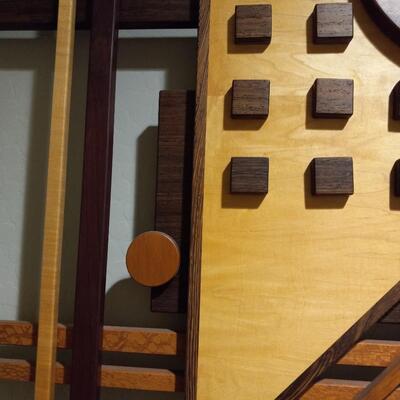 "The Ninth Dimension" - Hardwood Wall Sculpture by Artist Jeff Easley