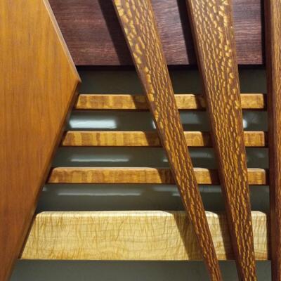 "Particle Accelerator" - Hardwood Wall Sculpture by Artist Jeff Easley