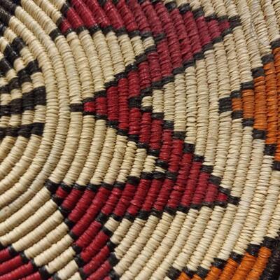 Native American Basket Tray with Crab Design