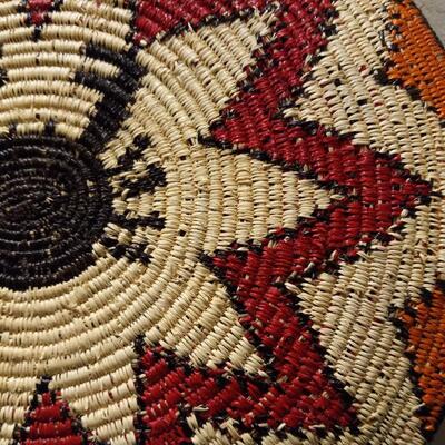 Native American Basket Tray with Crab Design