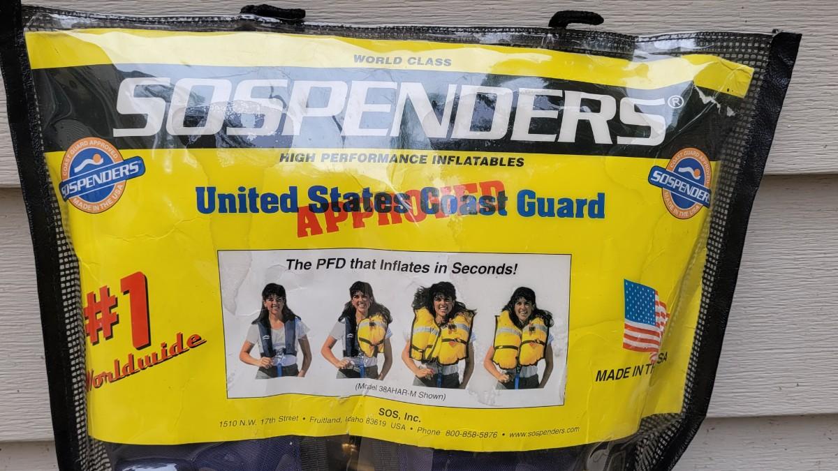 Lot 436 SOSPENDERS Manual Inflatable Life Jacket