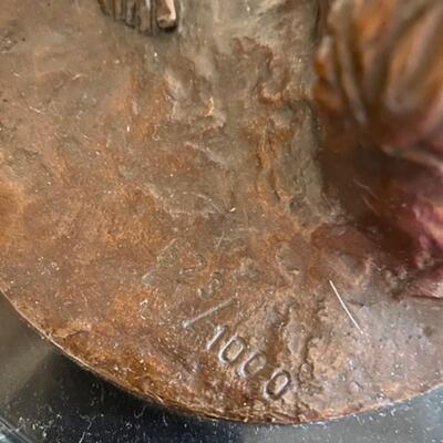 Vintage Bronze Sculpture of Diana the Huntress with Stag