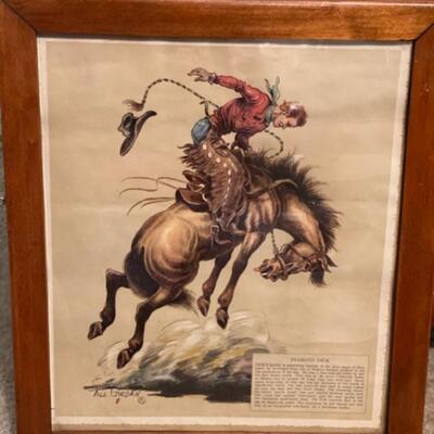 Till Goodan Diamond Dick Print - 12" x 14"