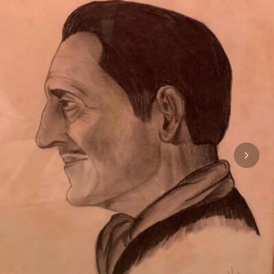 J. Wells Original Vintage Drawing âœï¸ dated 1957 16.5â€ wide x 22â€ high approx