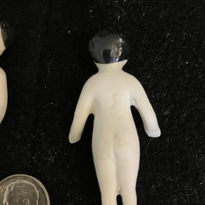 Antique Miniature Porcelain Doll Figurines 2â€ long