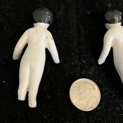Antique Miniature Porcelain Doll Figurines 2â€ long
