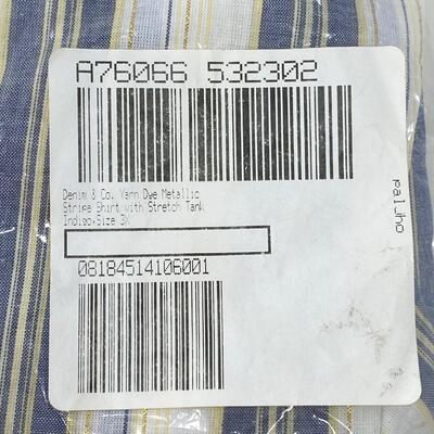 NWT - DENIM & CO. - WOMENâ€™S BUTTON UP & TANK TOP SET - SIZE 3X