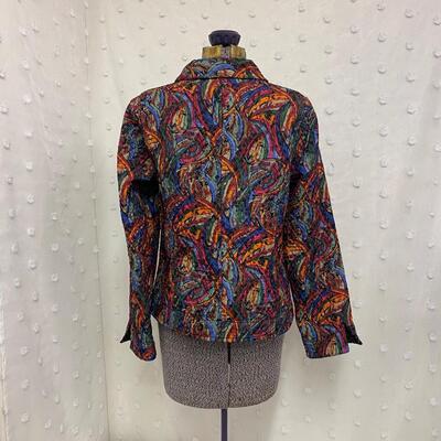 REVERSIBLE QUILT STYLE WOMENâ€™S BLAZER