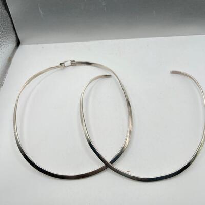 Gunn Trigerie of Beverly Hills 2 hand forged Sterling silver Neck Pieces