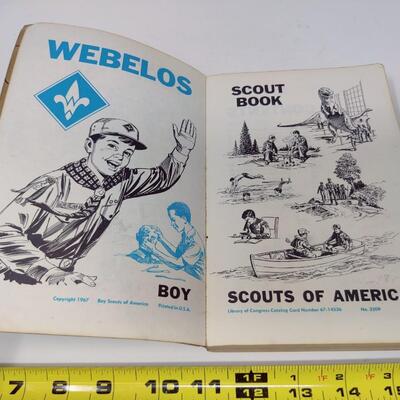 VINTAGE 1967 WEBELOS SCOUT BOOK - BOY SCOUTS OF AMERICA