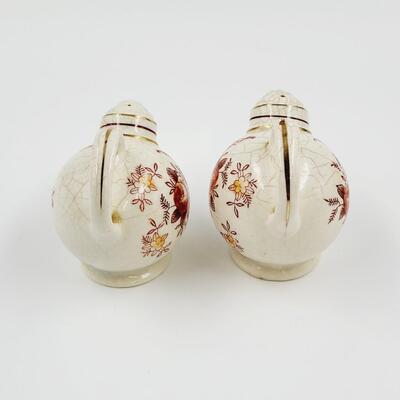 VINTAGE FLORAL MADE IN JAPAN SALT & PEPPER SHAKE SET