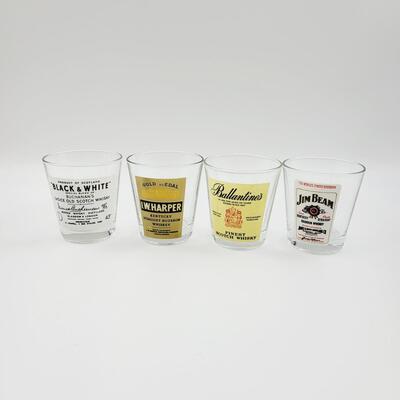 BRAND NAME LIQUIOR COLLECTABLE GLASSES