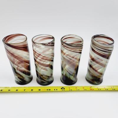 BEAUTIFUL HAND BLOWN GLASS CUP COLLECTION