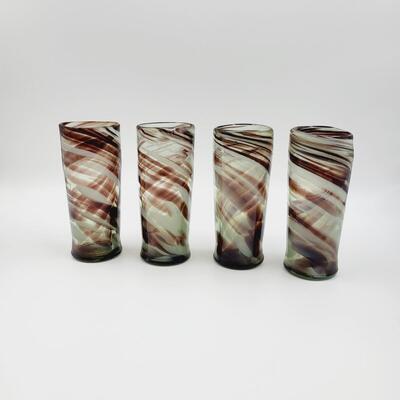 BEAUTIFUL HAND BLOWN GLASS CUP COLLECTION