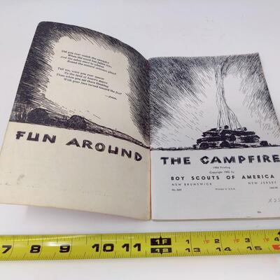 VINTAGE 1958 FUN AROUND THE CAMPFIRE - BOY SCOUTS OF AMERICA