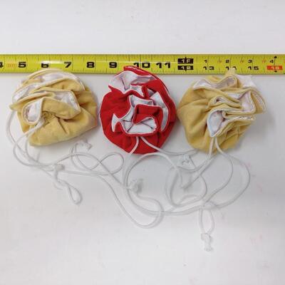 COLORFUL VELVET DRAWSTRING POUCHES BUNDLE