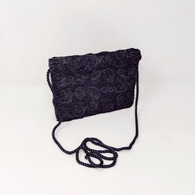 BLACK EVENING HANDBAG PURSE