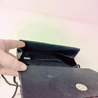 BLACK EVENING HANDBAG PURSE