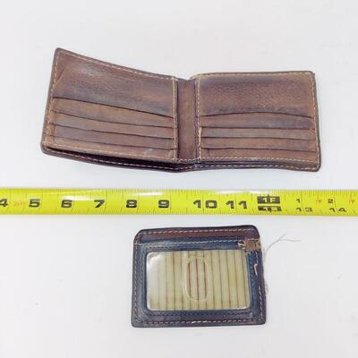 VINTAGE LEATHER MENS WALLET STAMPED F