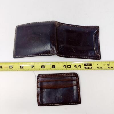 VINTAGE LEATHER MENS WALLET STAMPED F