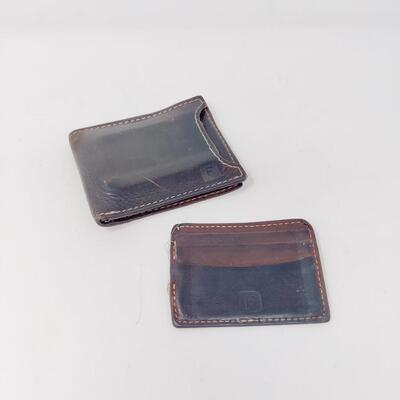 VINTAGE LEATHER MENS WALLET STAMPED F