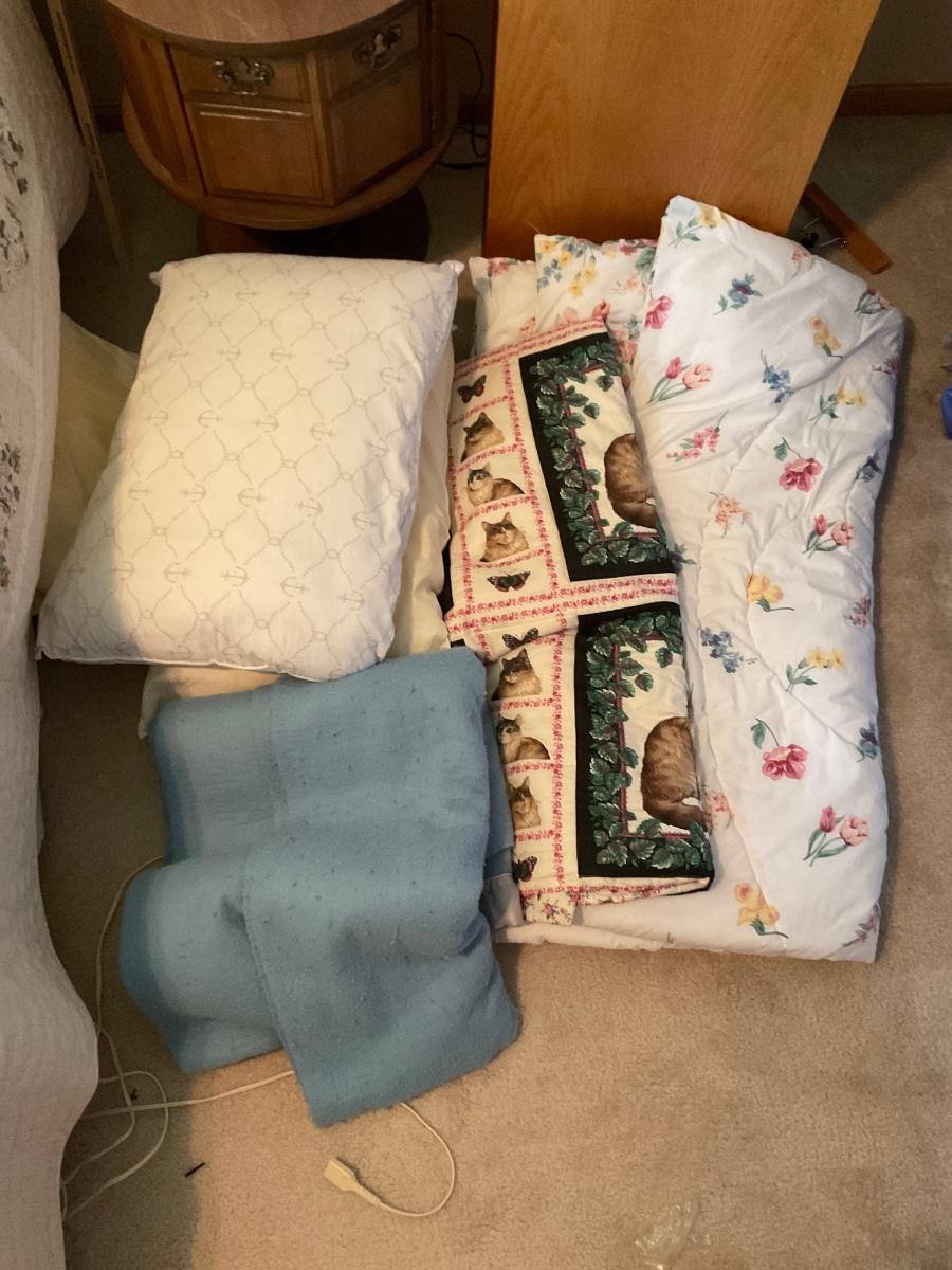 Blankets and pillows