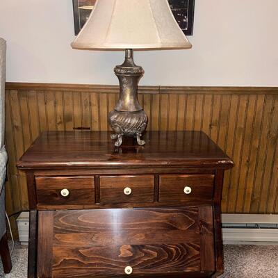 D15-Ethan Allen Storage Cabinet with lamp