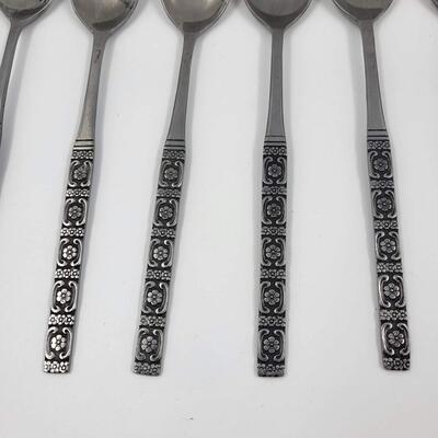 VINTAGE NORTHLAND STAINLESS TEASPOONS 12 PCS