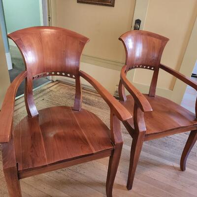 Mahogany wood chairs