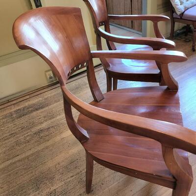 Mahogany wood chairs