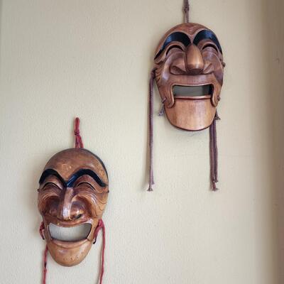 Korean wooden masks