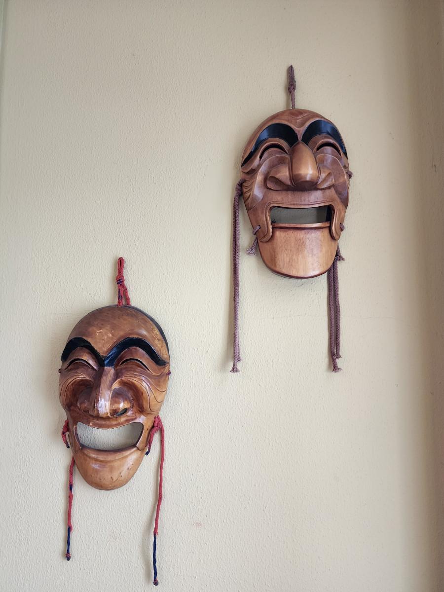 Korean wooden masks