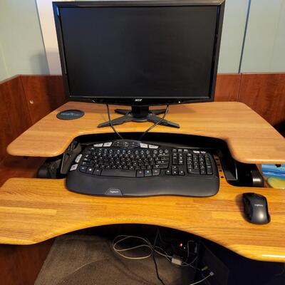 Veridesk desk monitor desk topper