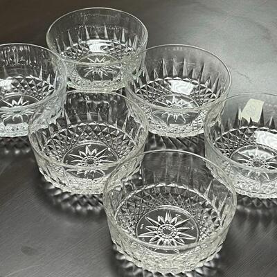 Dessert Bowl Carved Glass
