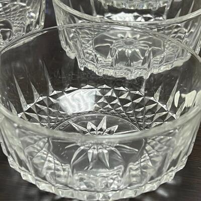 Dessert Bowl Carved Glass