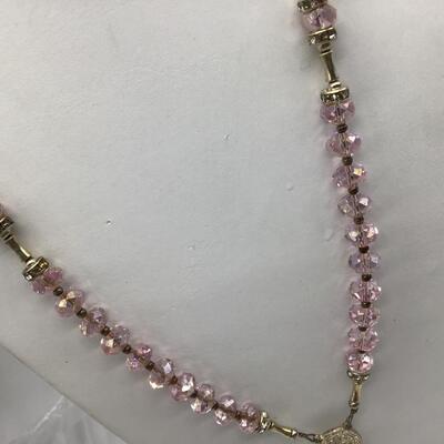 Vintage Icy Pink Crystal With Sterling Silver. Gorgeous ðŸ¥°