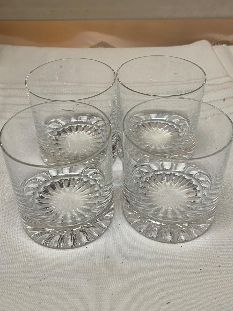Set of Four Vintage Whiskey Glasses