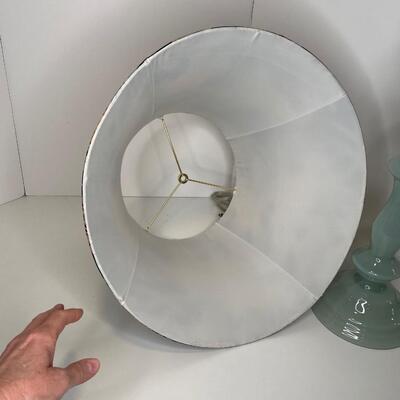 Tommy Bahama Lamp and Silk Shade with finial